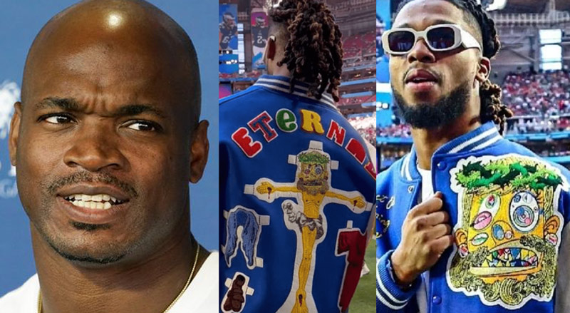 Ex-NFL Star Adrian Peterson Rips Damar Hamlin over ‘Jesus’ Jacket: ‘This Is Blasphemy’