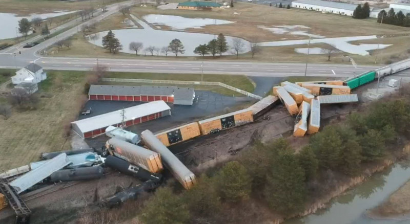 Another Train Derails in Ohio, Residents Told to Shelter in Place