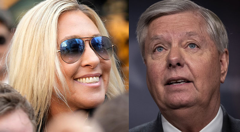 Marjorie Taylor Greene Humiliates Lindsey Graham with Photoshopped Picture