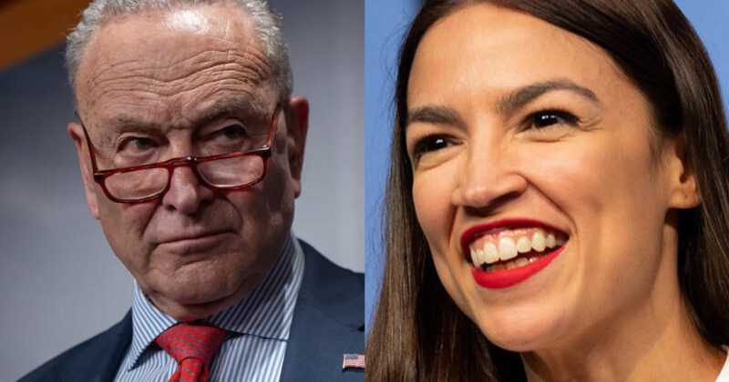 AOC Could Unseat Chuck Schumer in 2028 Democrat Senate Primary, Poll Shows