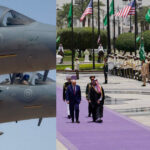 Air Force One Escorted by Saudi Fighter Jets as Trump Travels to Meet Crown Prince