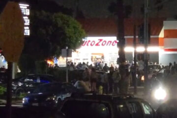 Mob of Over 100 Looters Storms LA AutoZone Store