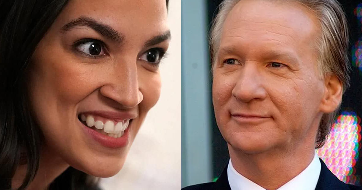 Bill Maher Shreds 'Very Far Left' AOC: She Needs 'Deprogramming' - Slay News